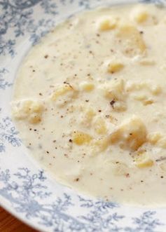 Rosemary and Thyme Potato Soup ~ In The Crock-Pot