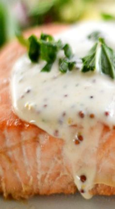 Salmon with Creole Mustard Sauce