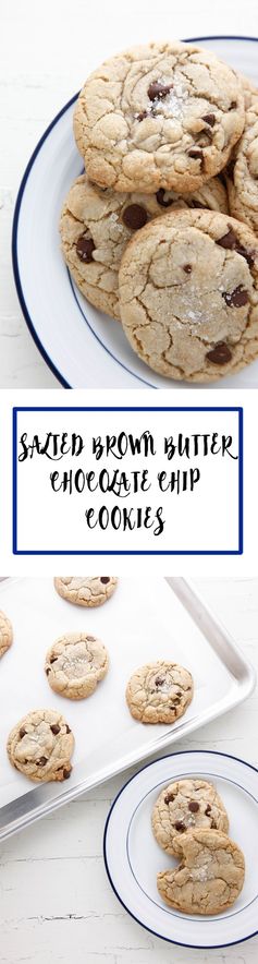 Salted Brown Butter Chocolate Chip Cookies