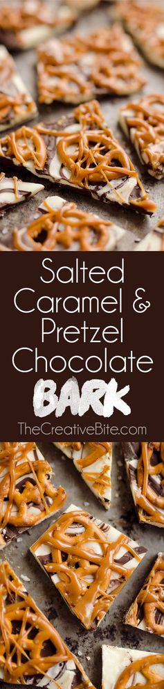 Salted Caramel & Pretzel Chocolate Bark + GIVEAWAY