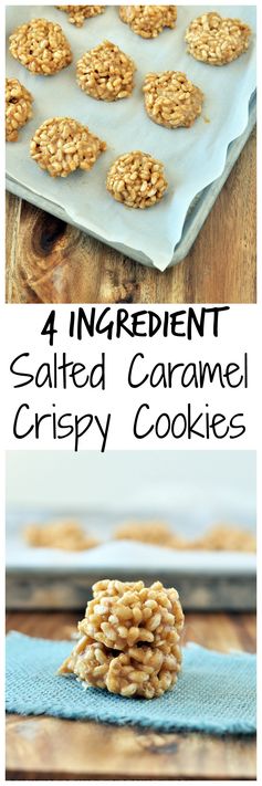 Salted Caramel Crispy Cookies