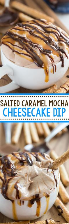 Salted Caramel Mocha Cheesecake Dip