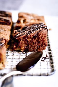 Salted Caramel Paleo Apple Blondies