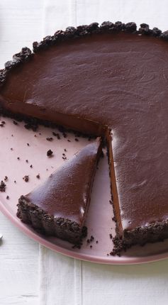 Salted chocolate tart