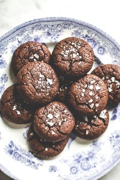 Salted Lavender Chocolate Buckwheat Cookies