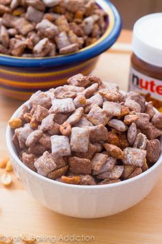 Salted Peanut Nutella Puppy Chow