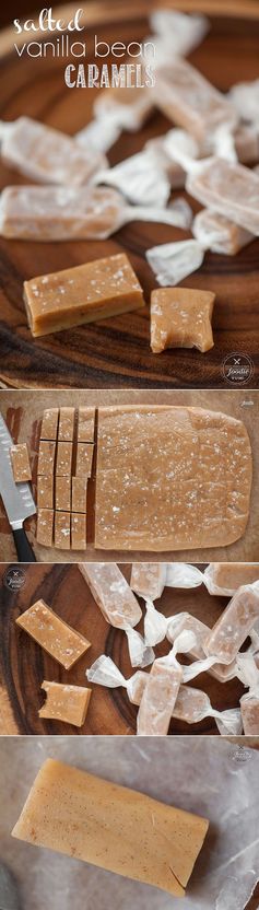 Salted Vanilla Bean Caramels