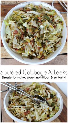 Sautéed Cabbage and Leeks