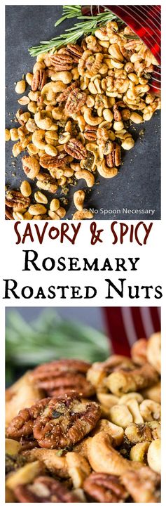 Savory & Spicy Rosemary Roasted Mixed Nuts