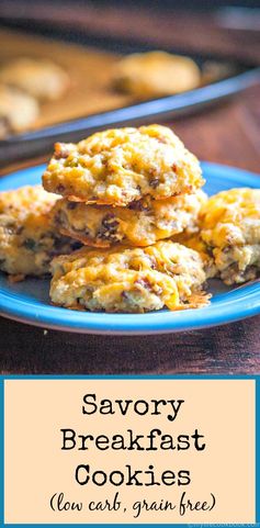 Savory Breakfast Cookies (low carb