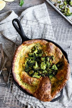 Savory Dutch Baby with Roasted Broccoli