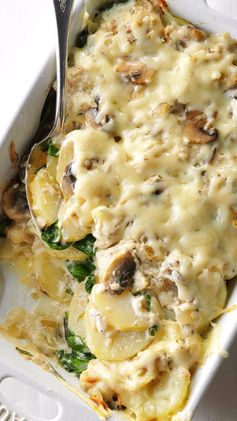 Scalloped Potatoes with Mushrooms