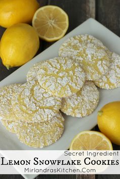 Secret Ingredient Lemon Snowflake Cookies