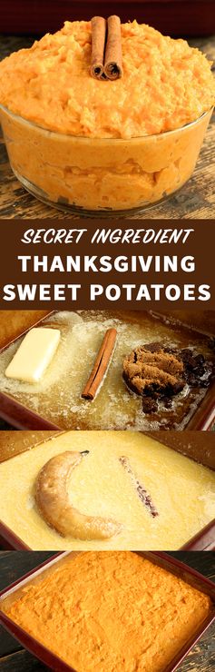 Secret Ingredient Thanksgiving Sweet Potatoes