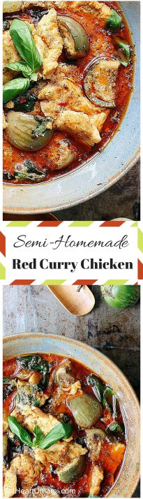 Semi-Homemade Red Curry Chicken