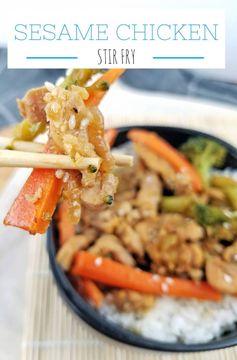 Sesame Chicken Stir Fry