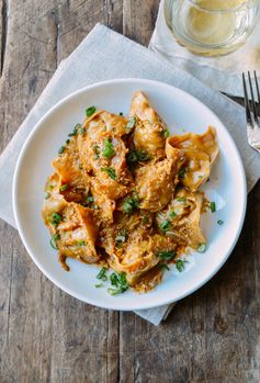 Shiitake Mushroom Tortellini w/ Soy Cream Sauce