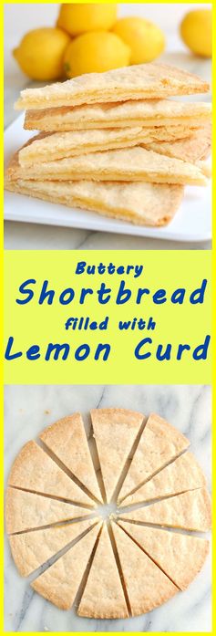 Shortbread Filled with Lemon Curd