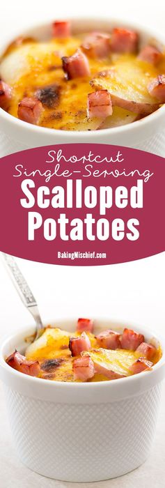 Shortcut Scalloped Potatoes for One