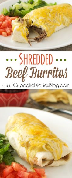 Shredded Beef Burritos