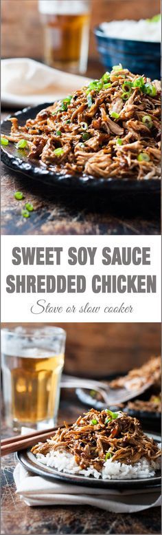 Shredded Sweet Soy Chicken Breast