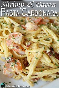 Shrimp and Bacon Pasta Carbonara