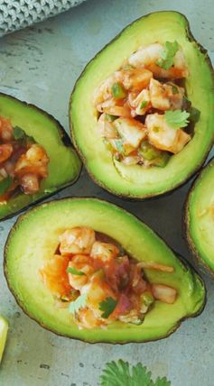 Shrimp Cocktail in Avocado Bowls