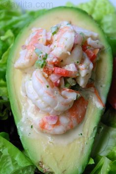 Shrimp stuffed avocado