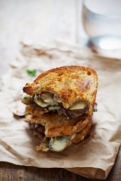 Simple Garlic Butter Mushroom & Provolone Melts