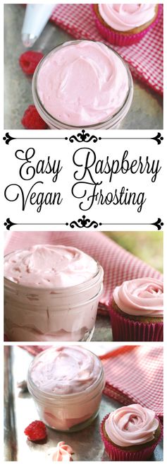 Simple Raspberry Vegan Frosting