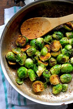 Simple Sauteed Brussels Sprouts