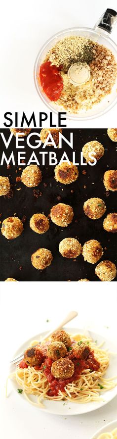 Simple Vegan Meatballs