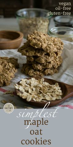 Simplest Maple Oat Cookies