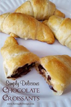 Simply Delicious Chocolate Croissants