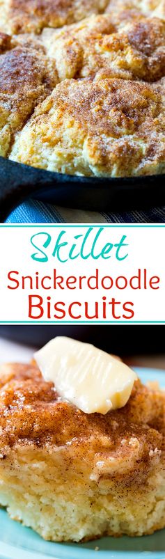 Skillet Snickerdoodle Biscuits