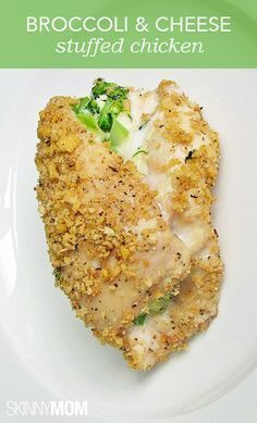 Skinny Broccoli and Cheese Stuffed Chicken