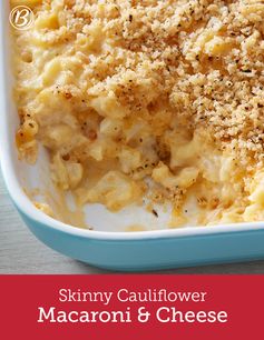 Skinny Cauliflower Macaroni and Cheese