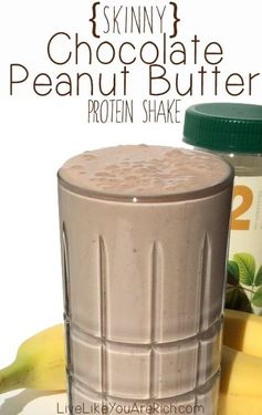 Skinny Chocolate Peanut Butter Protein Shake