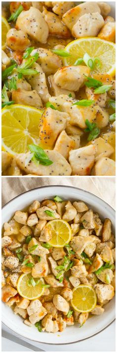 Skinny Lemon Chicken Skillet