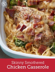 Skinny Smothered Chicken Casserole