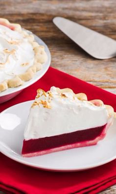 Sky High Cranberry Meringue Pie