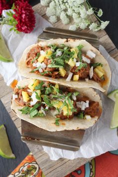 Slow Cooker Al Pastor Loaded Tacos