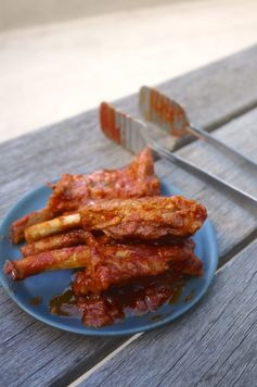 Slow cooker bbq pork spare ribs