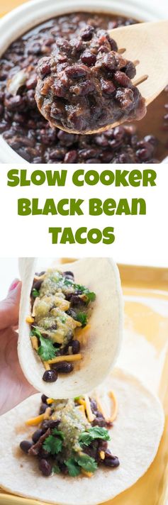 Slow Cooker Black Beans (Perfect for Tacos!