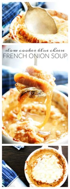 Slow Cooker Blue Cheese French Onion Soup