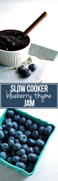 Slow Cooker Blueberry Thyme Jam