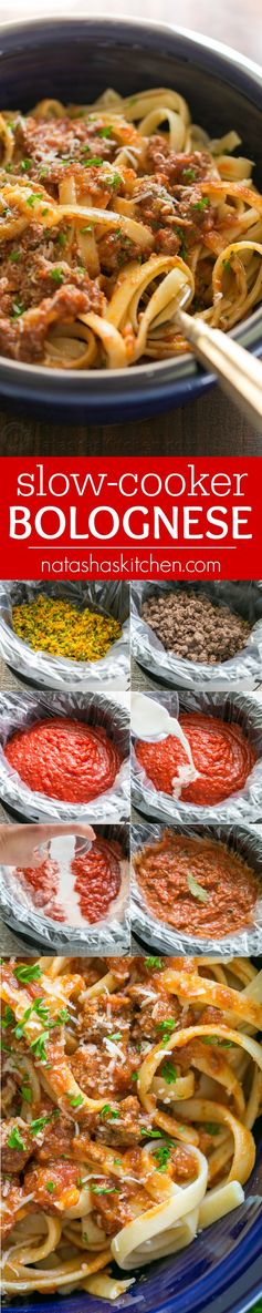 Slow Cooker Bolognese Sauce (Pasta Meat Sauce