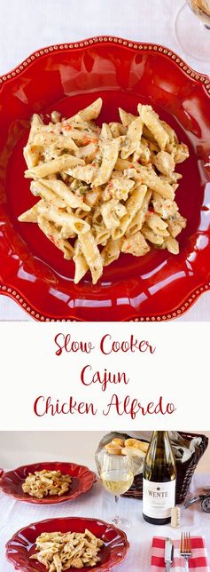 Slow Cooker Cajun Chicken Alfredo