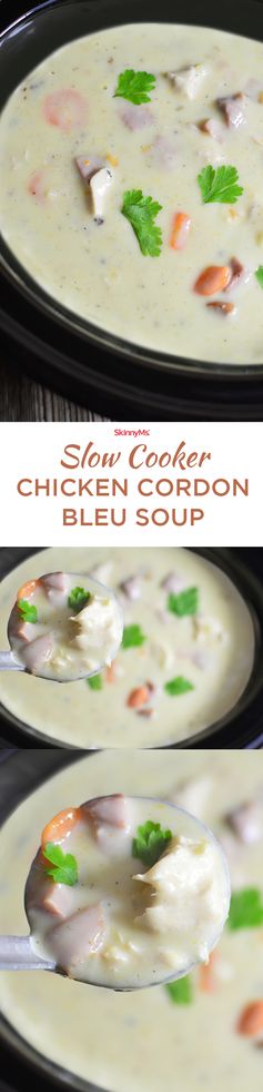 Slow Cooker Chicken Cordon Bleu Soup