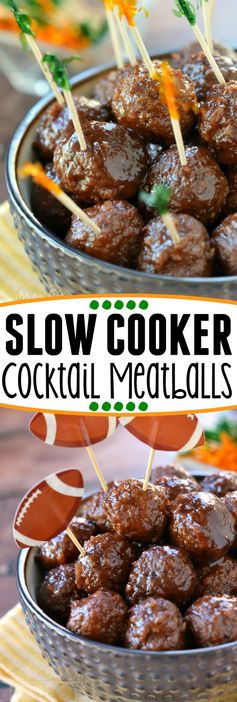 Slow Cooker Cocktail Meatballs